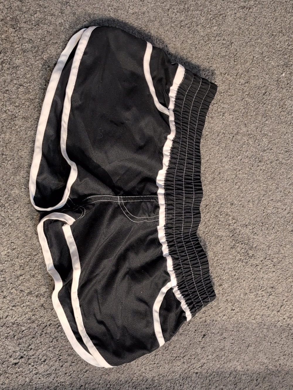 Hobie Black Shorts with White Stitching and Red Logo Tag